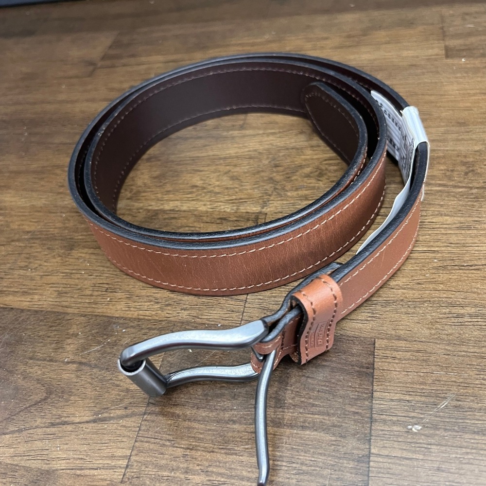 Dickies Mens Genuine Leather Brown Belt Size 42 Workwear NEW‎